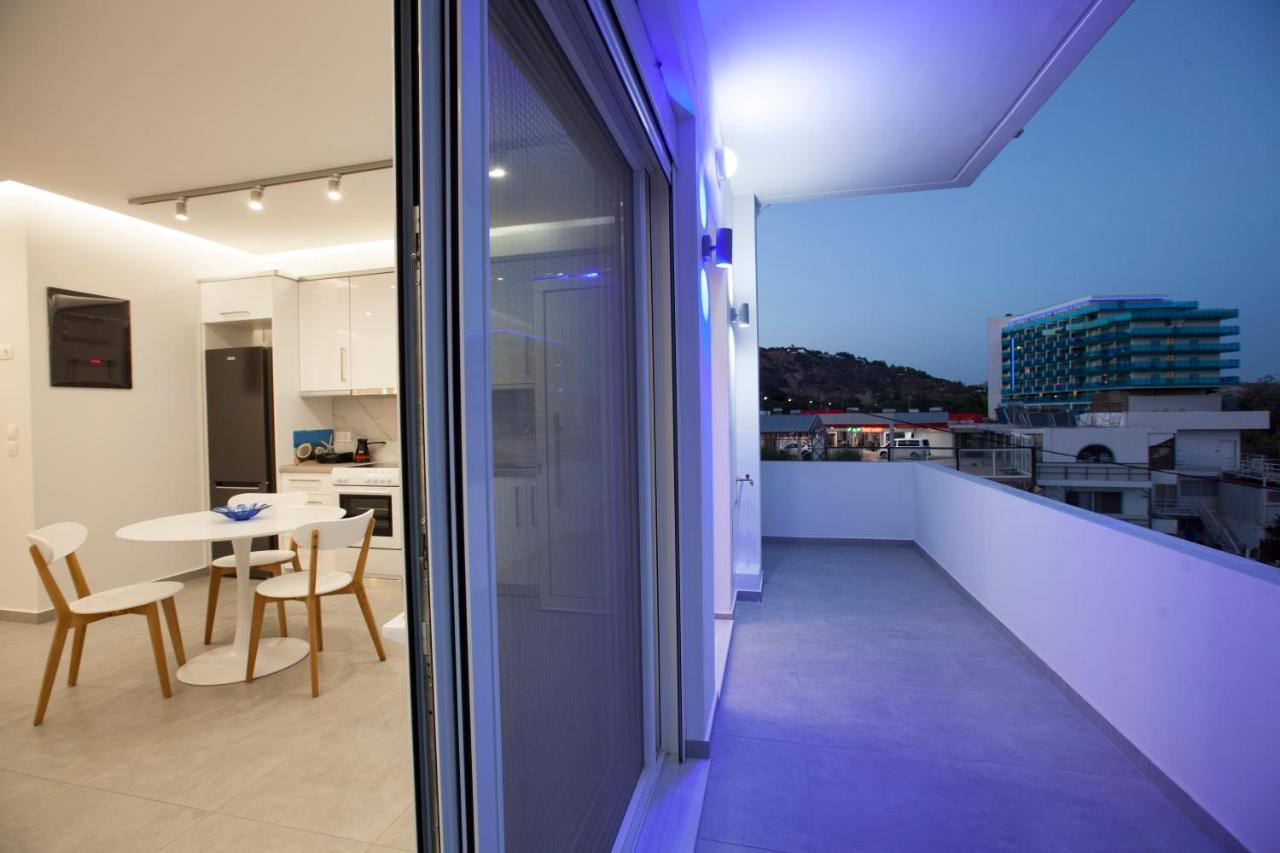 The Azure Blue Apt Faliraki Dış mekan fotoğraf